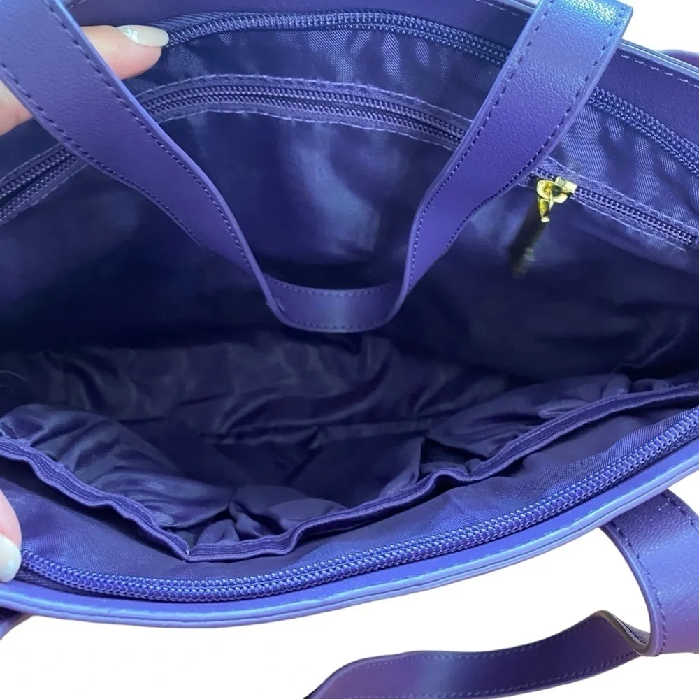 Joy Mangano Vibrant Purple Tote
